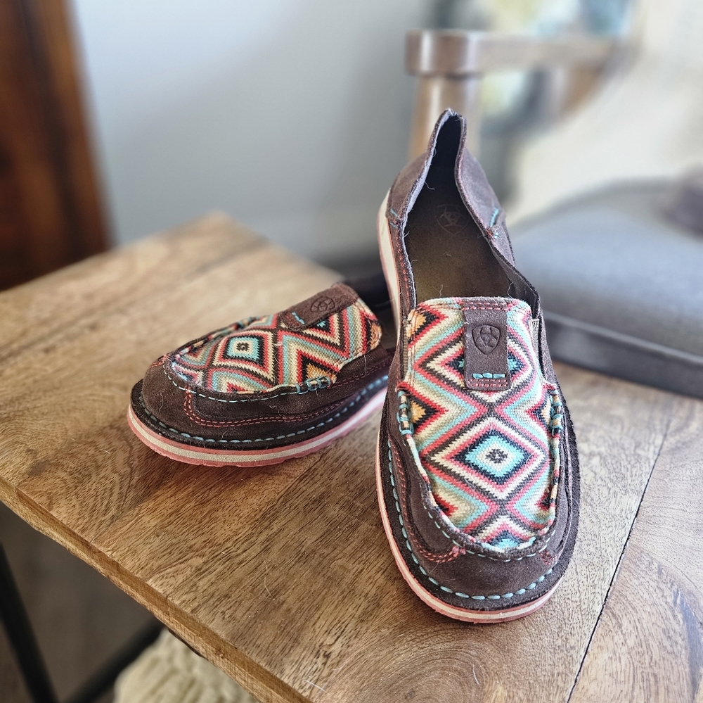 Ariat leather Aztec loafers